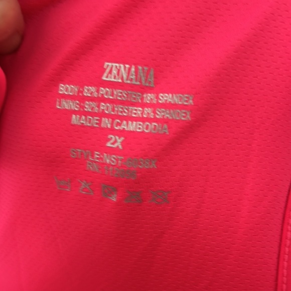 Zenana Hot Pink Sports Bra - Picture 3 of 3